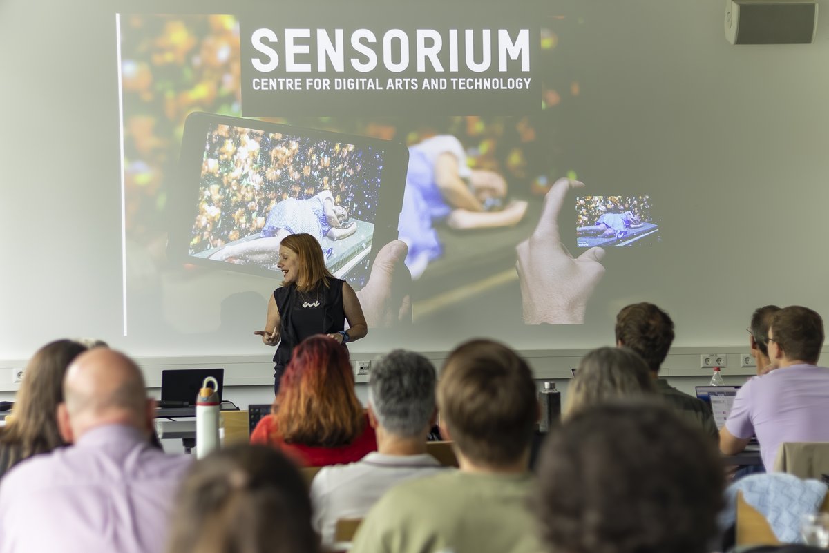 A researcher giving a talk.