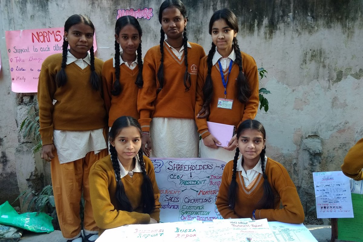 Female students in India