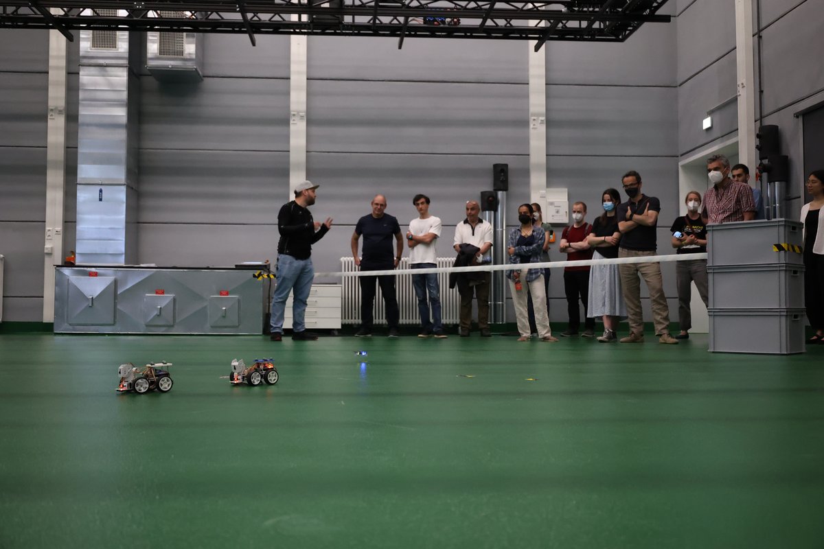 People in the Imagingf Hangar - a big lab